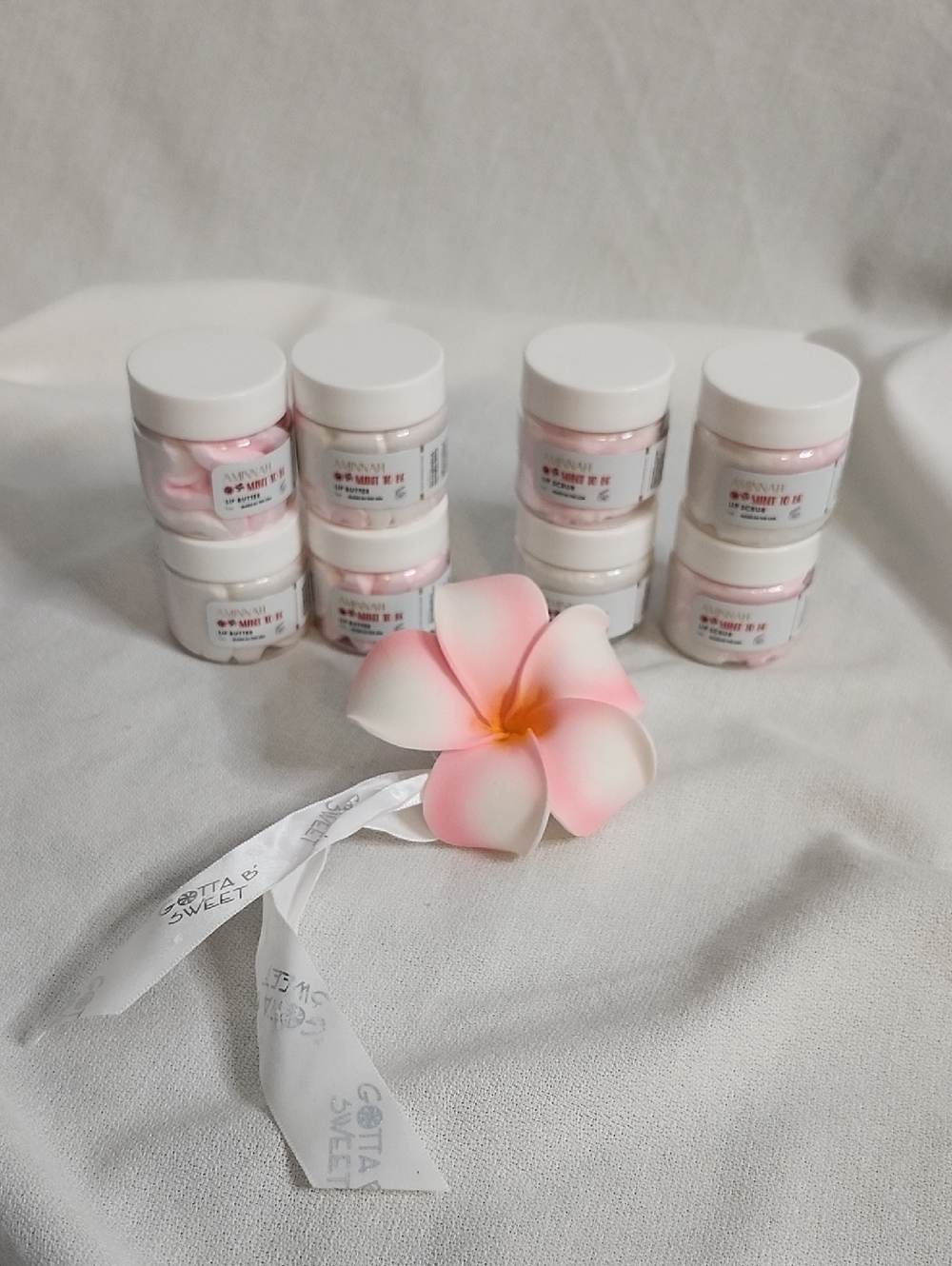 7pc Aminnah Mint to Be Lip Scrubs and Butters